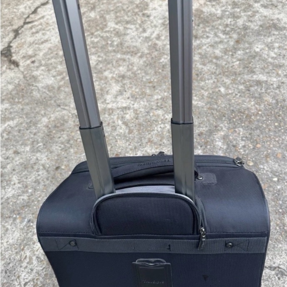 Travelpro Black Soft-Shell Rolling Under-seat Carry-On with Front Pocket